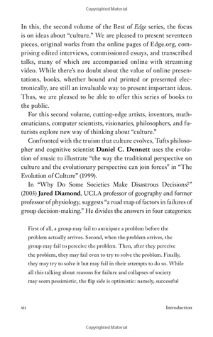 culture: leading scientists explore societies, art, power, and technology (best of edge series)