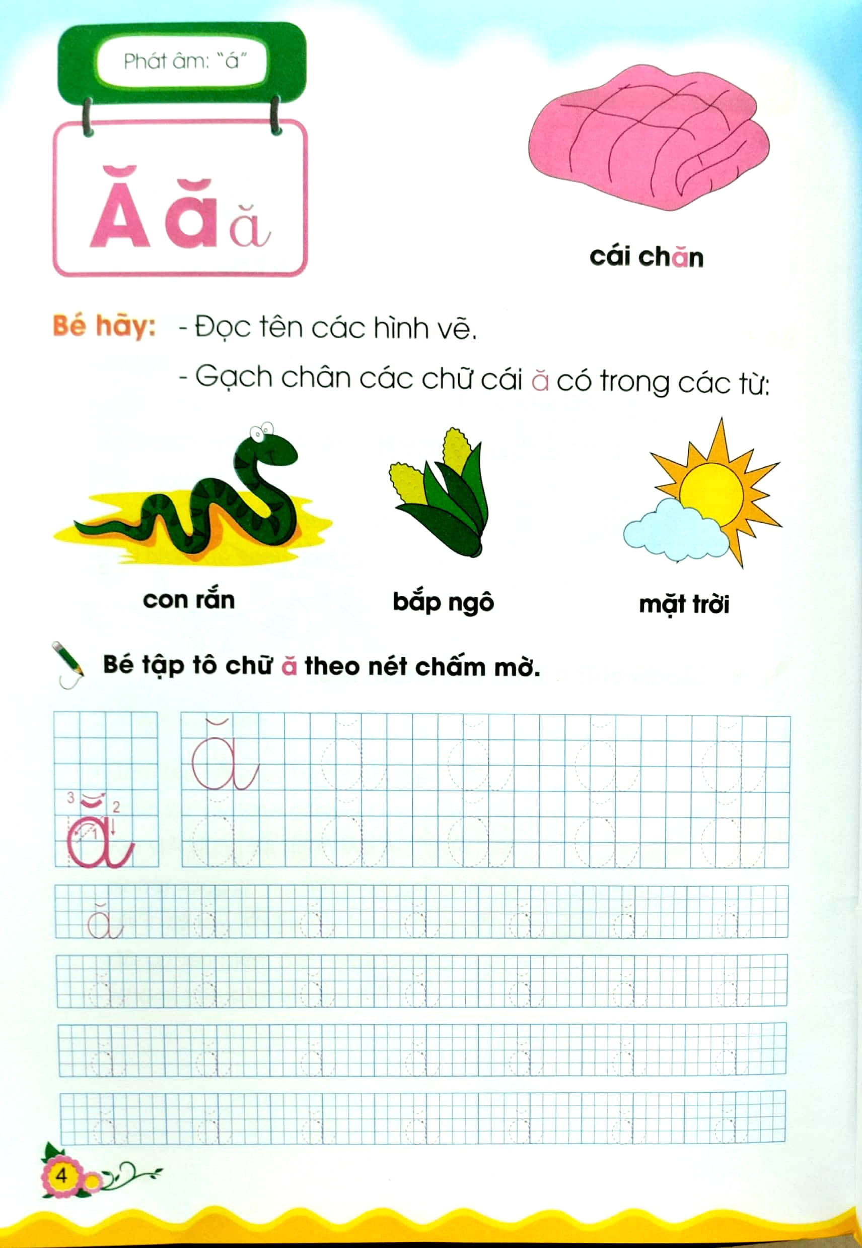 cùng bé bước vào lớp 1 - bé học chữ cái và tập tô abcd