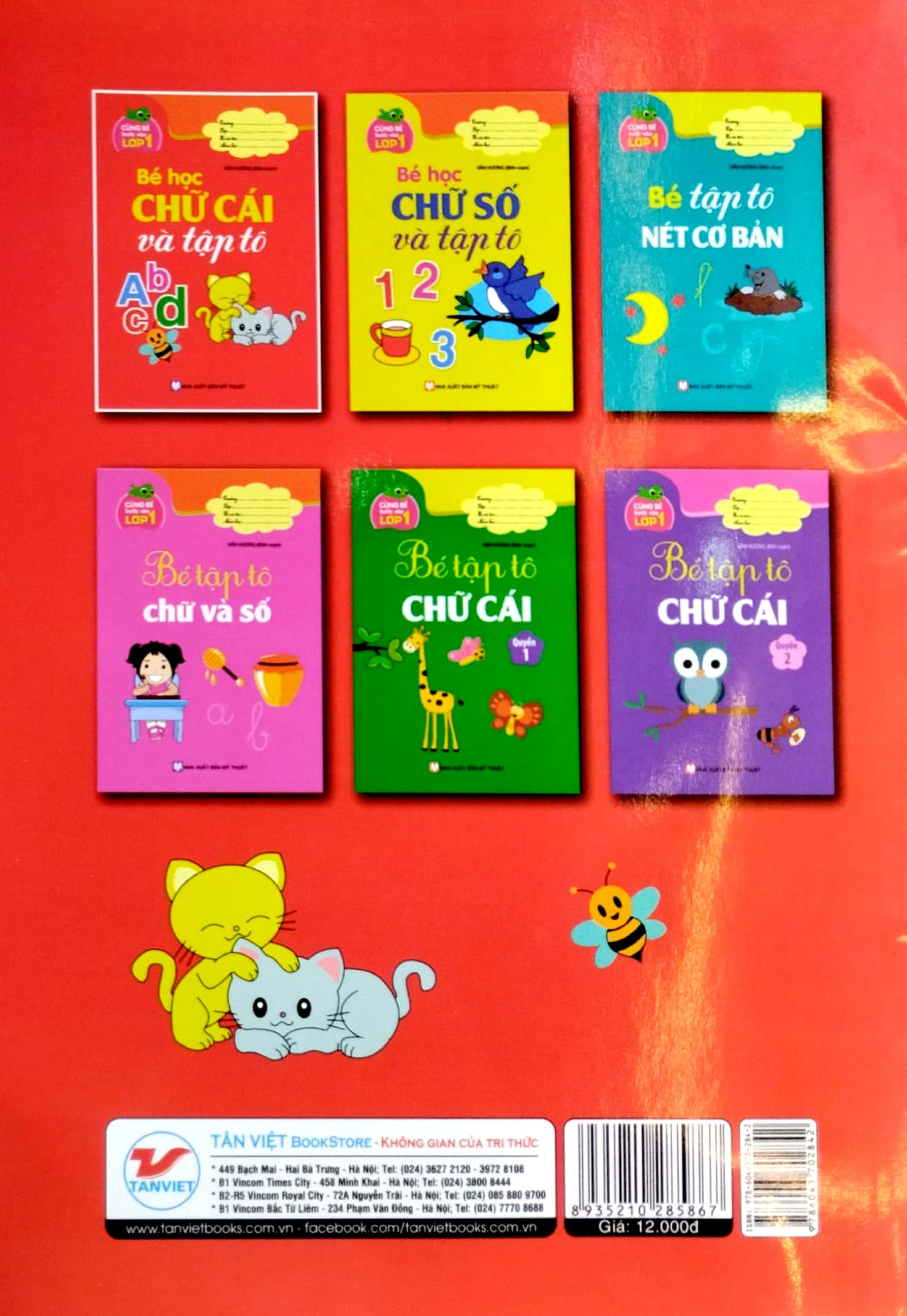 cùng bé bước vào lớp 1 - bé học chữ cái và tập tô abcd