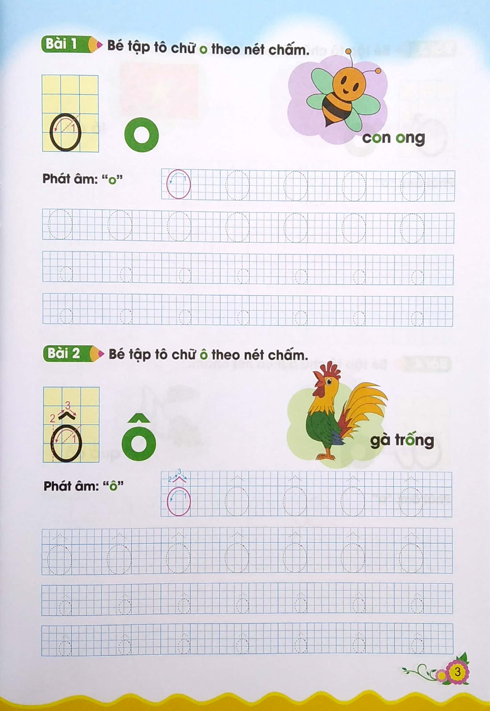 cùng bé bước vào lớp 1 - bé tập tô chữ và số