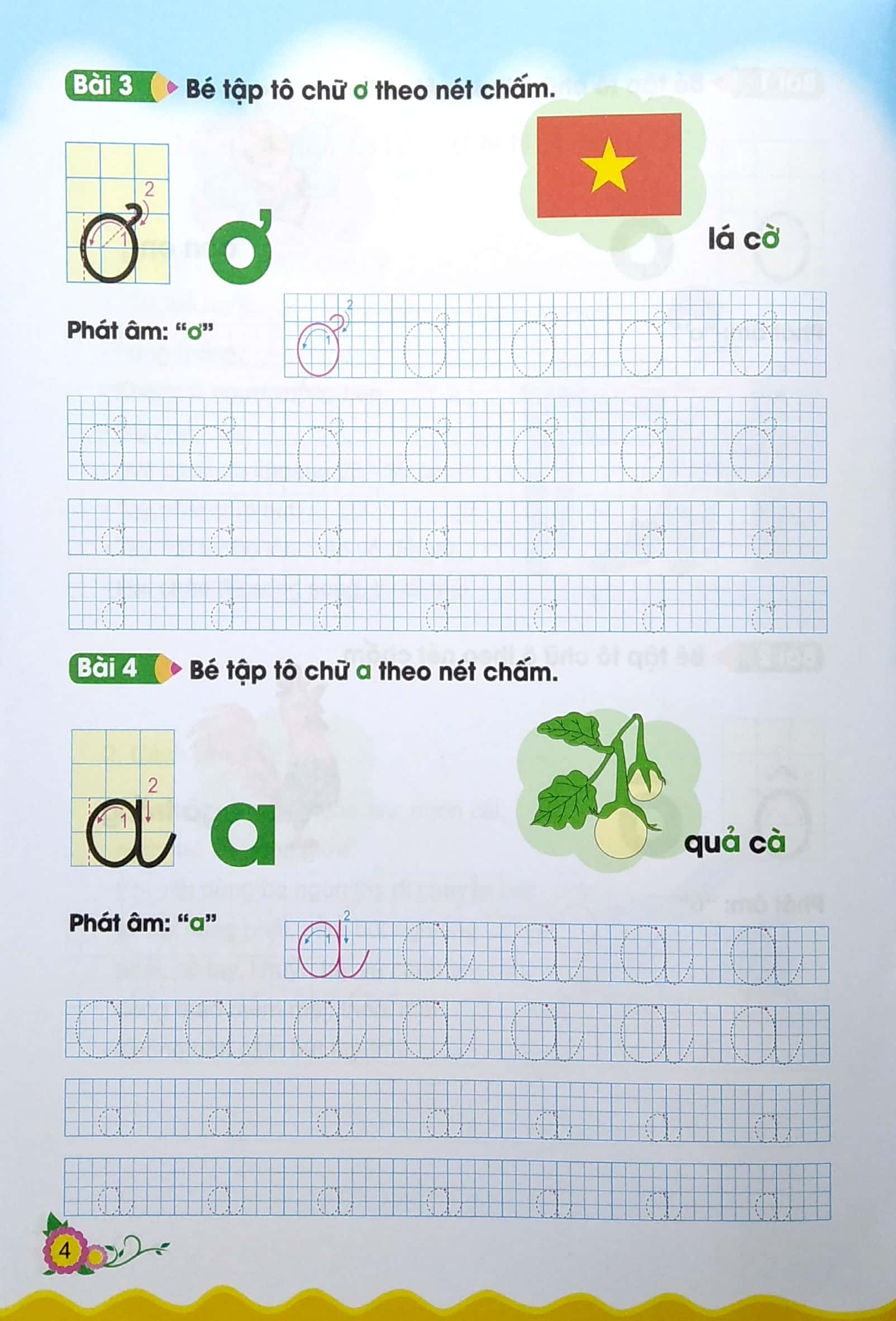 cùng bé bước vào lớp 1 - bé tập tô chữ và số