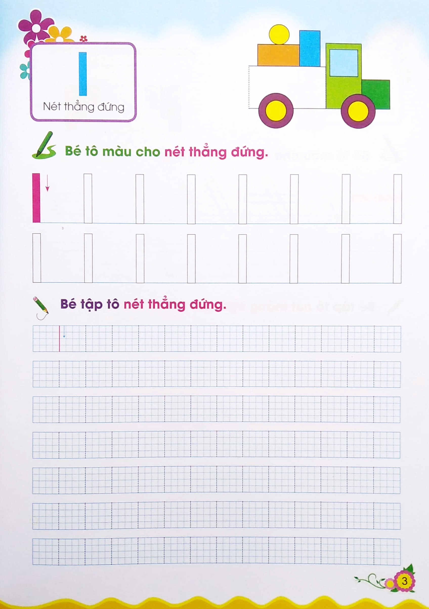 cùng bé bước vào lớp 1 - bé tập tô nét cơ bản