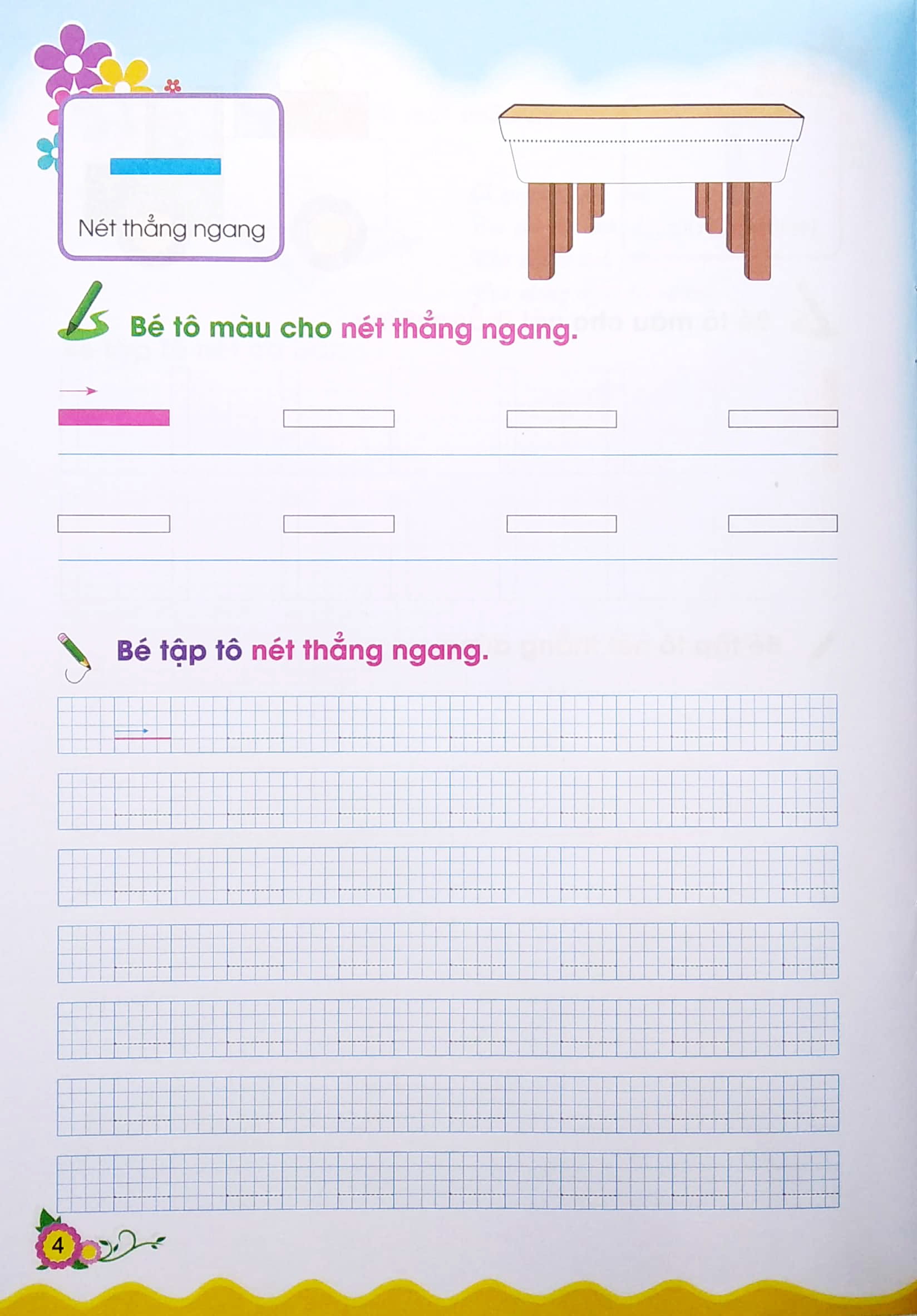 cùng bé bước vào lớp 1 - bé tập tô nét cơ bản