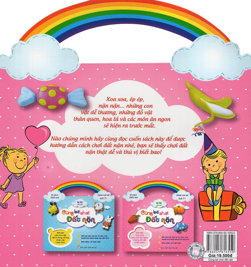 cùng bé chơi đất nặn - bé nặn hoa, quả, các món ăn ngon, những đồ vật thân quen (tuổi 3+)