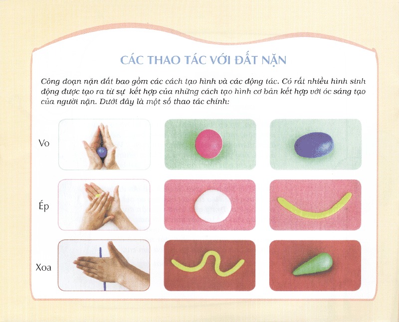 cùng bé chơi đất nặn - bé nặn hoa, quả, các món ăn ngon, những đồ vật thân quen (tuổi 3+)
