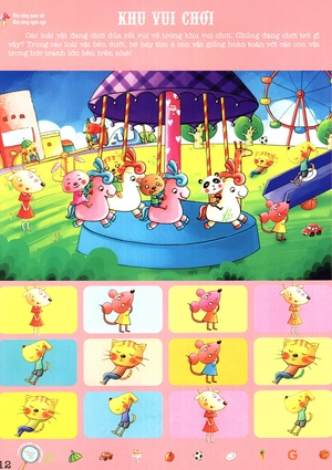 cùng bé chơi tìm nhanh mắt - khu vườn động vật