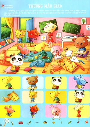 cùng bé chơi tìm nhanh mắt - khu vườn động vật