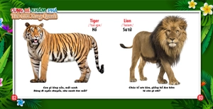 cùng bé khám phá thế giới xung quanh - động vật (sách song ngữ)