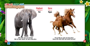 cùng bé khám phá thế giới xung quanh - động vật (sách song ngữ)