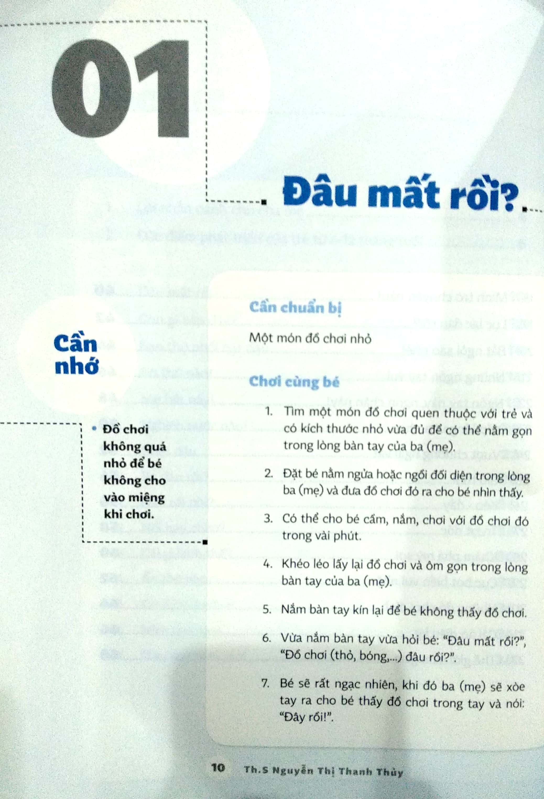 cùng bé lớn khôn: 30 trò chơi dành cho bé từ 06 đến 12 tháng tuổi