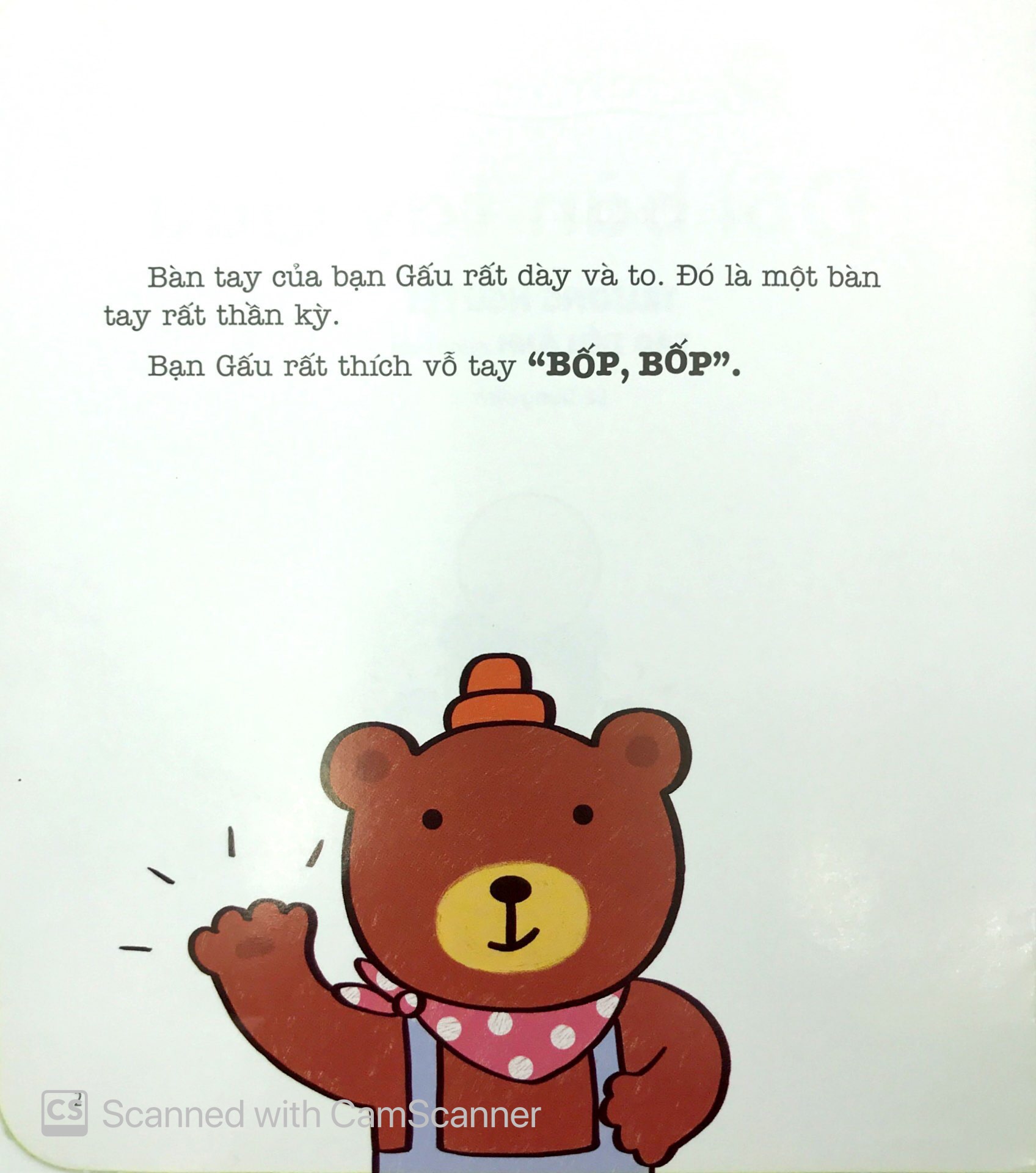 cùng bé lớn khôn - đôi bàn tay gấu