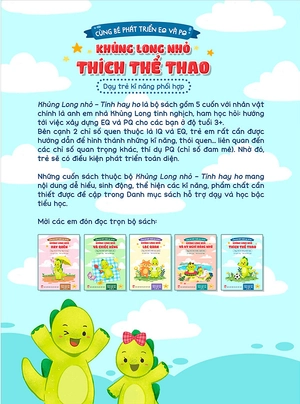 cùng bé phát triển eq và pq - khủng long nhỏ thích thể thao - dạy trẻ kĩ năng phối hợp