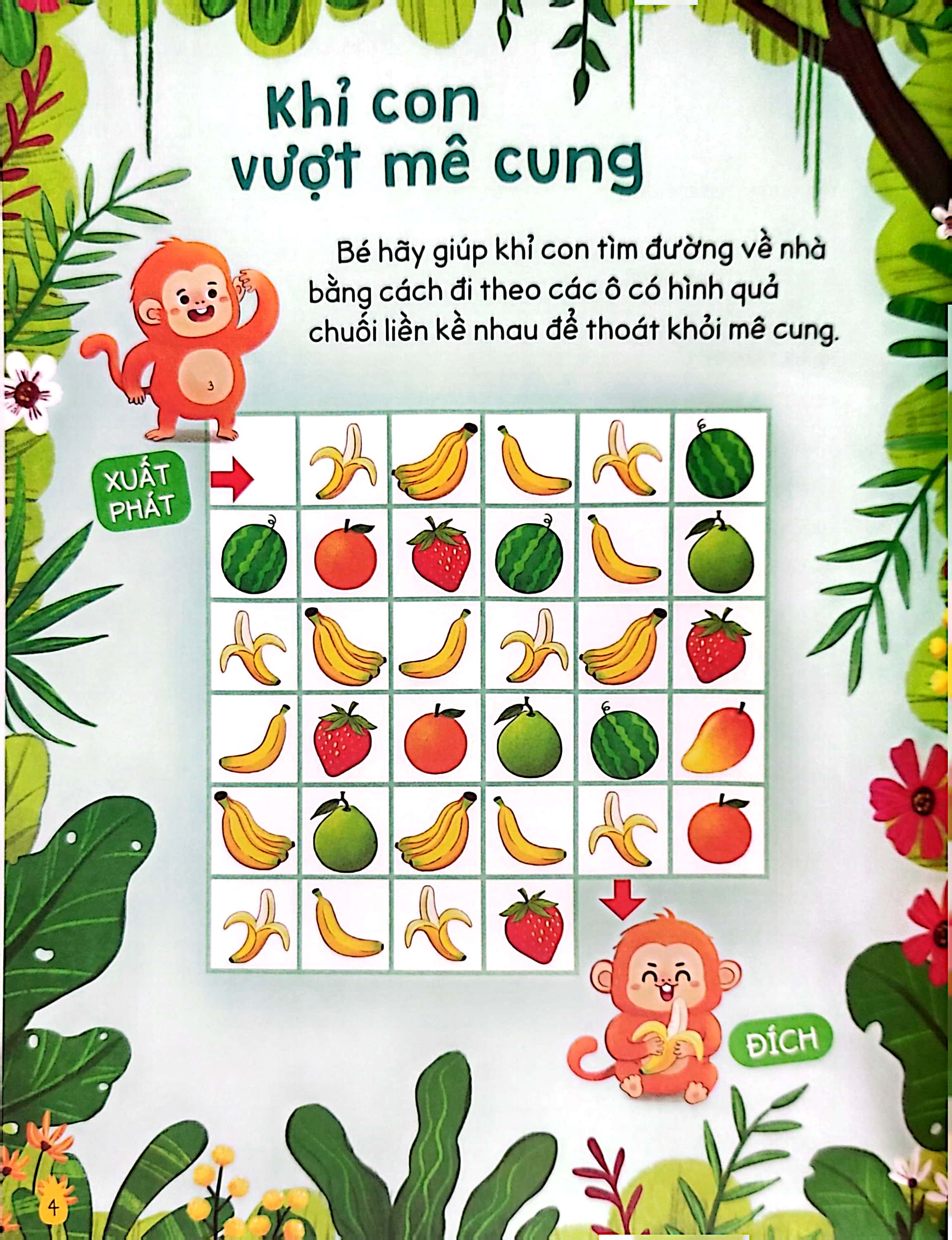 cùng bé rèn tư duy - chủ đề - cây trái