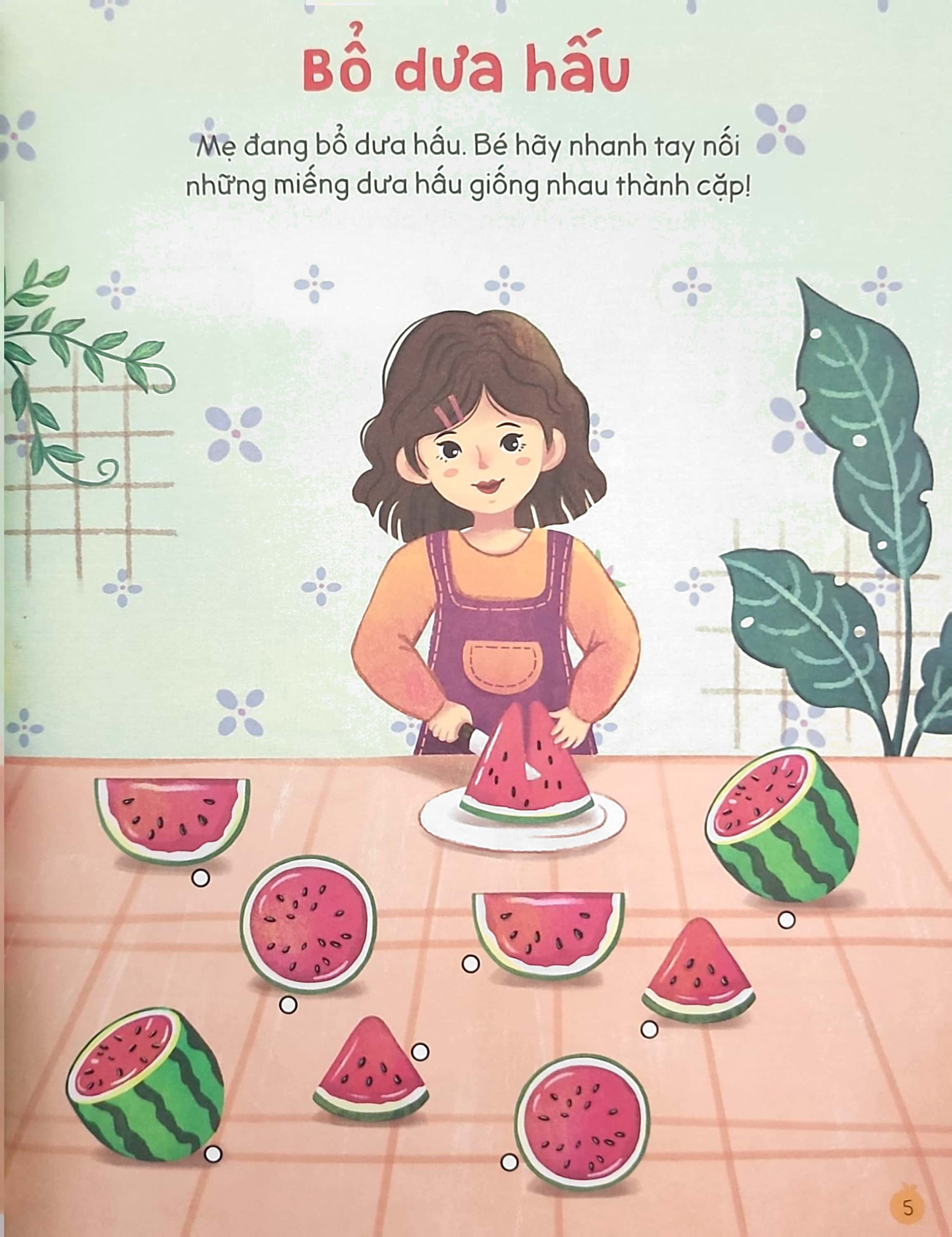 cùng bé rèn tư duy - chủ đề - cây trái