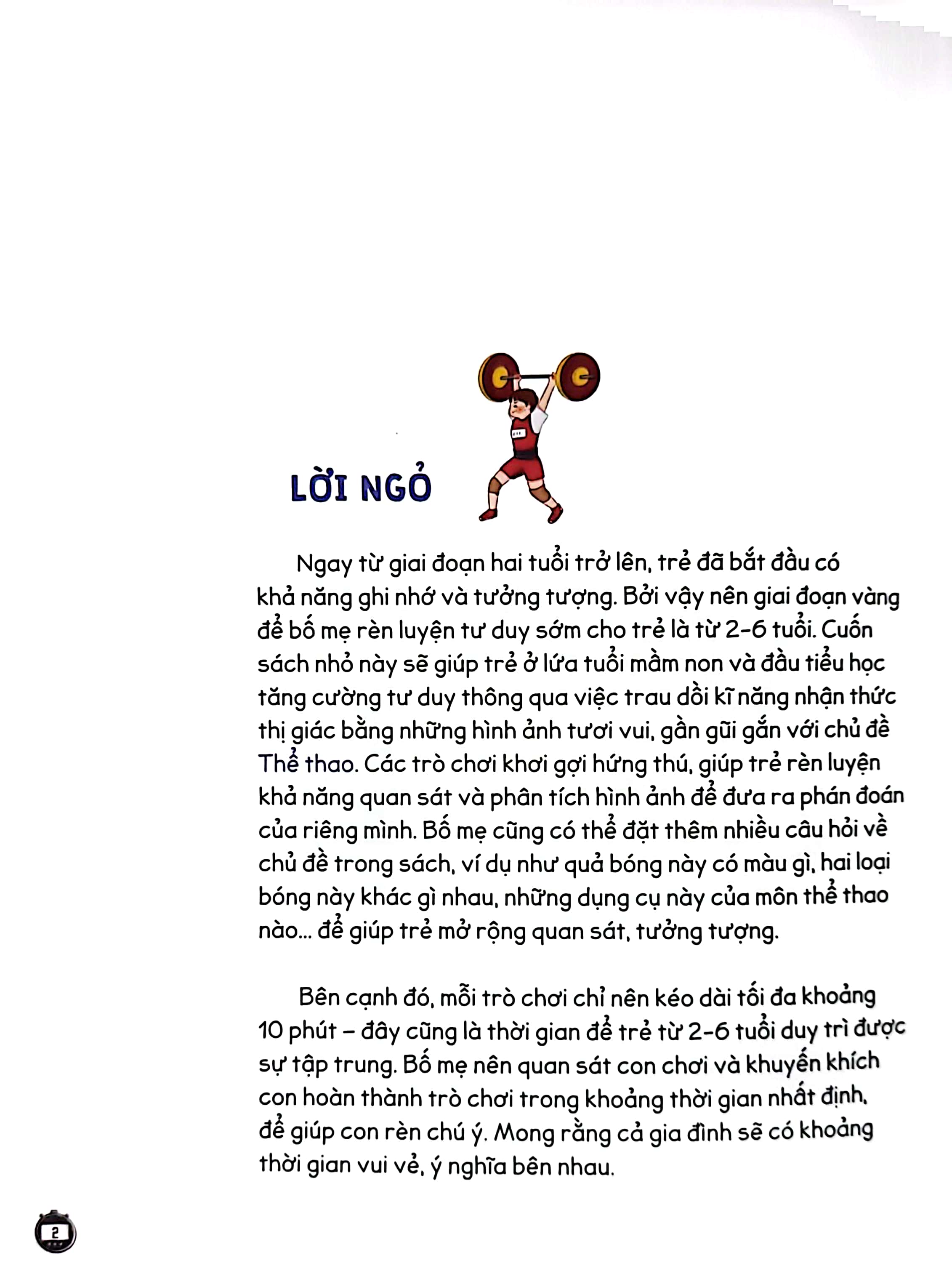 cùng bé rèn tư duy - chủ đề - thể thao