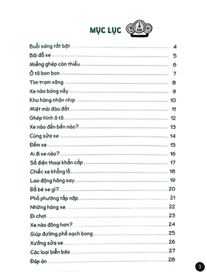 cùng bé rèn tư duy - chủ đề - xe cộ