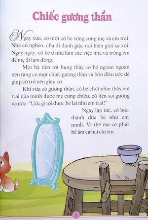 cùng bố mẹ đọc sách - bé nghĩ lời kết - chiếc gương thần