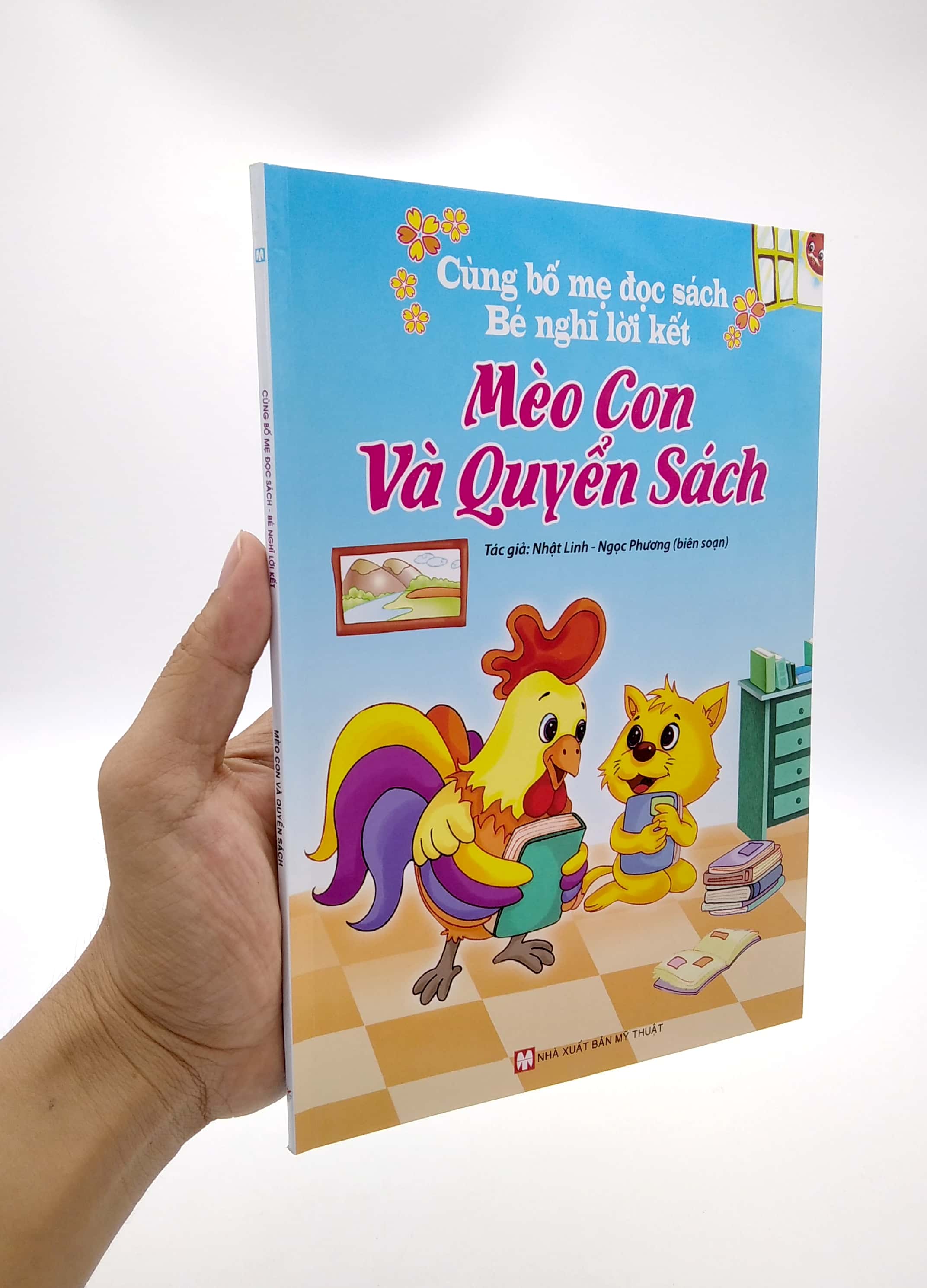 cùng bố mẹ đọc sách bé nghĩ lời kết - mèo con và quyển sách (tái bản 2021)