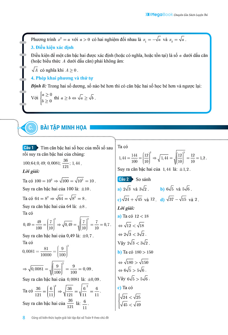củng cố kiến thức luyện giải bài tập đại số toán 9