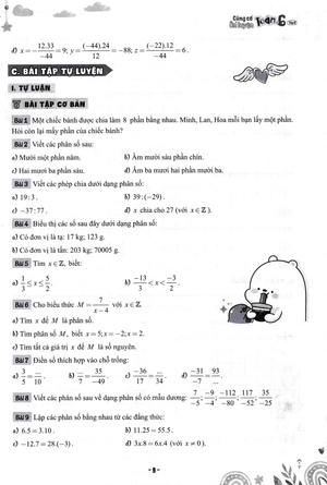 củng cố và ôn luyện toán 6 - tập 2