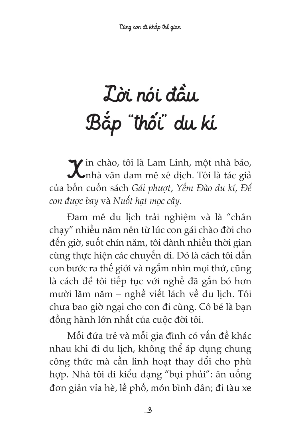 cùng con đi khắp thế gian