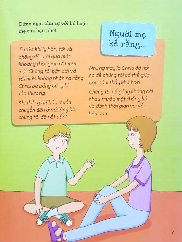 cùng con đối mặt với khủng hoảng khi bố mẹ ly hôn