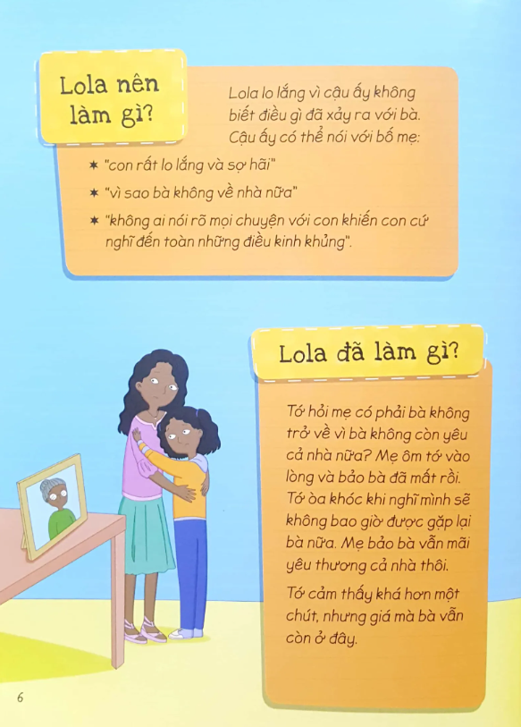 cùng con đối mặt với nỗi mất mát khi người thân ra đi