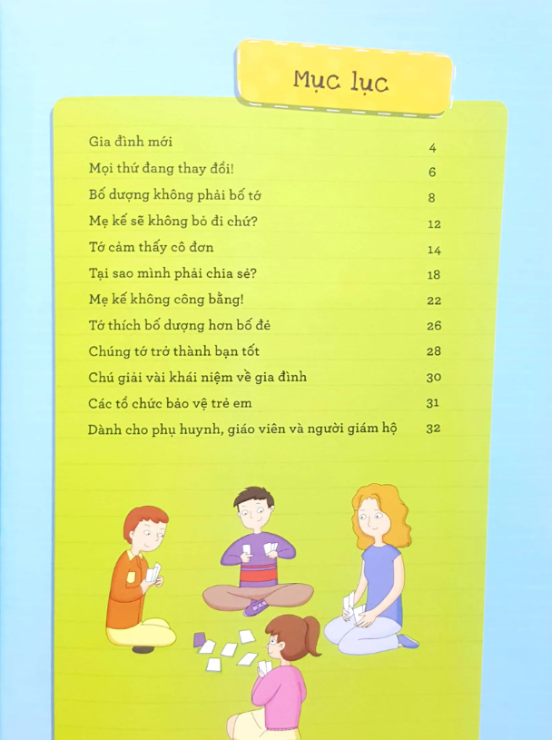 cùng con đối mặt với rắc rối trong gia đình mới