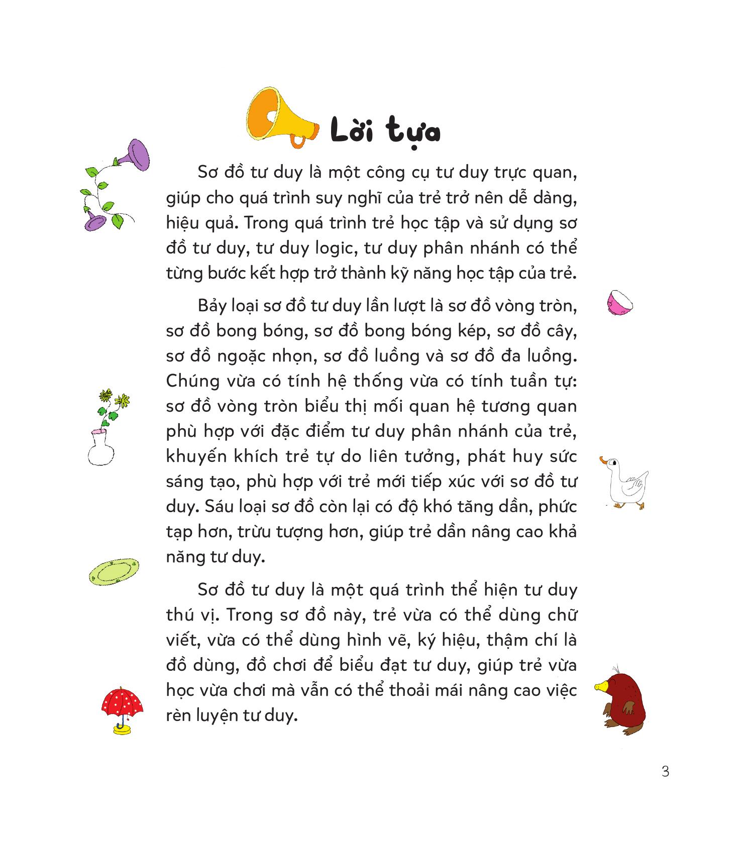 cùng con học hiểu sơ đồ tư duy, phát triển iq-eq - sơ đồ ngoặc nhọn - sơ đồ cây