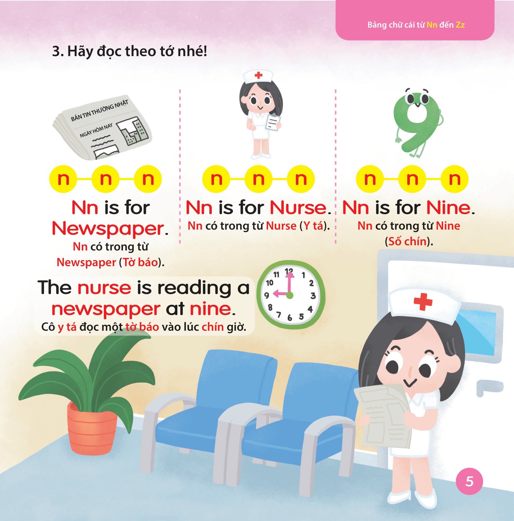 cùng con học ngữ âm tiếng anh qua 3 cấp độ - bảng chữ cái từ nn đến zz