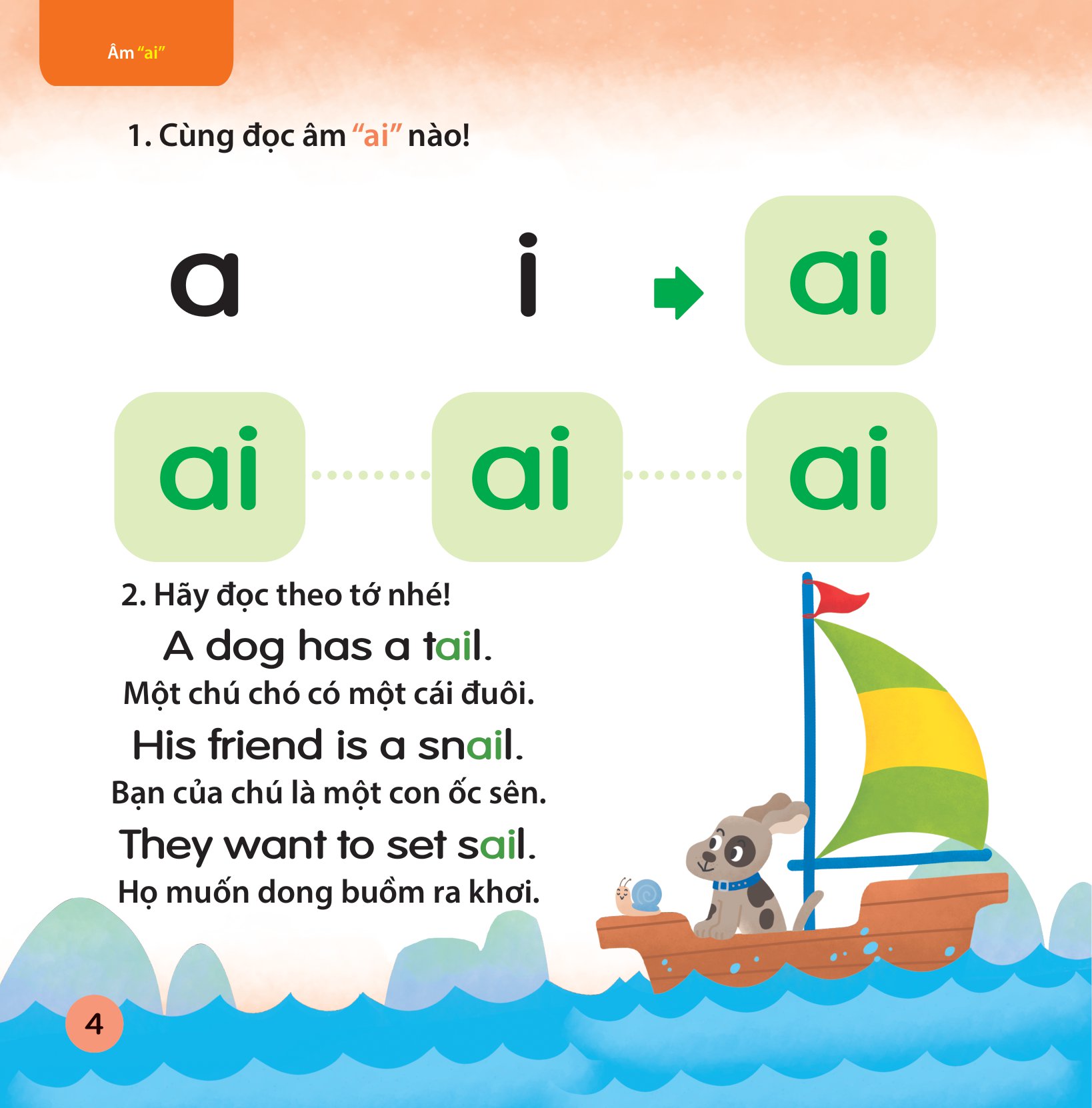 cùng con học ngữ âm tiếng anh qua 3 cấp độ - nguyên âm đôi