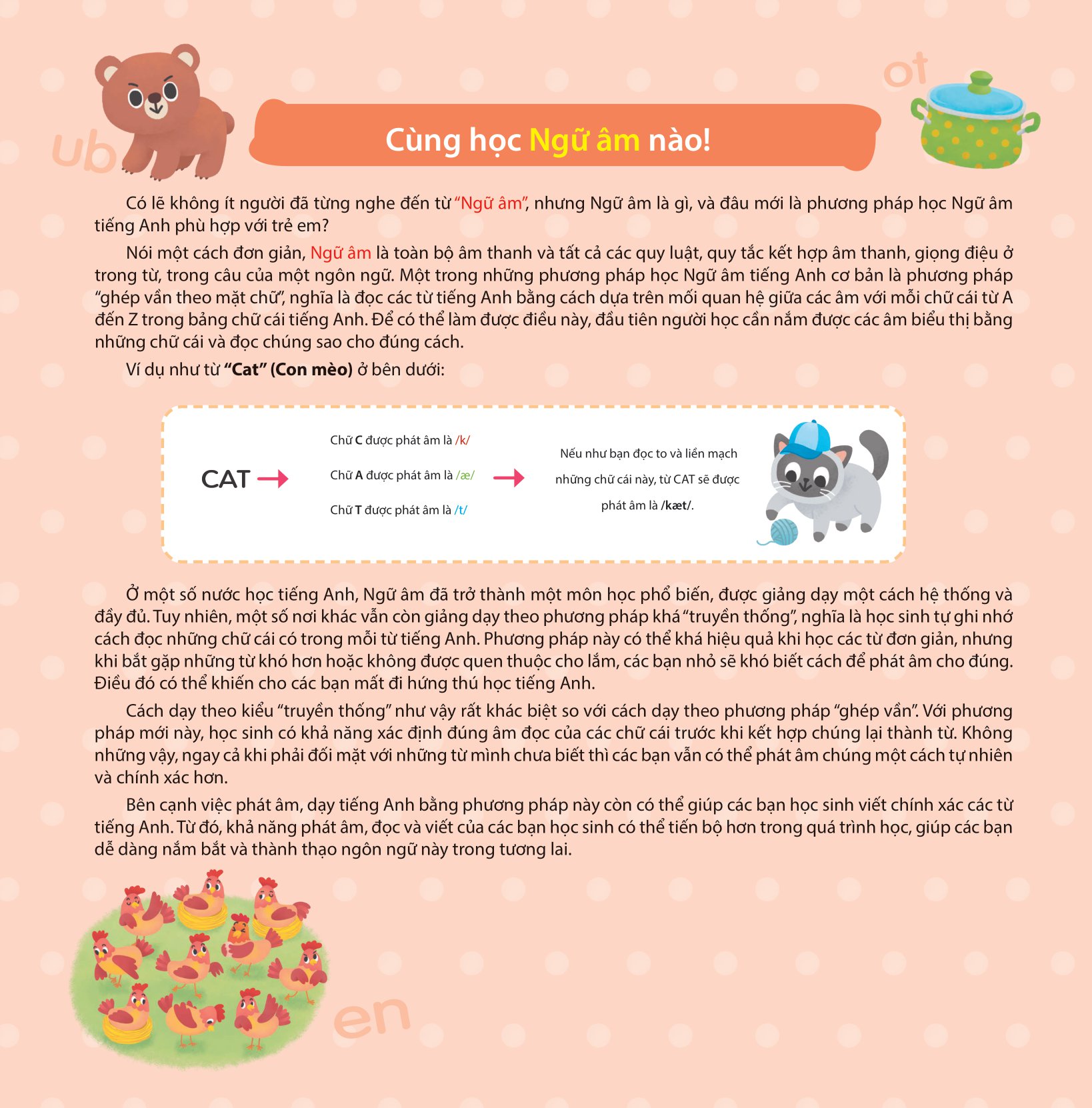 cùng con học ngữ âm tiếng anh qua 3 cấp độ - nguyên âm ngắn