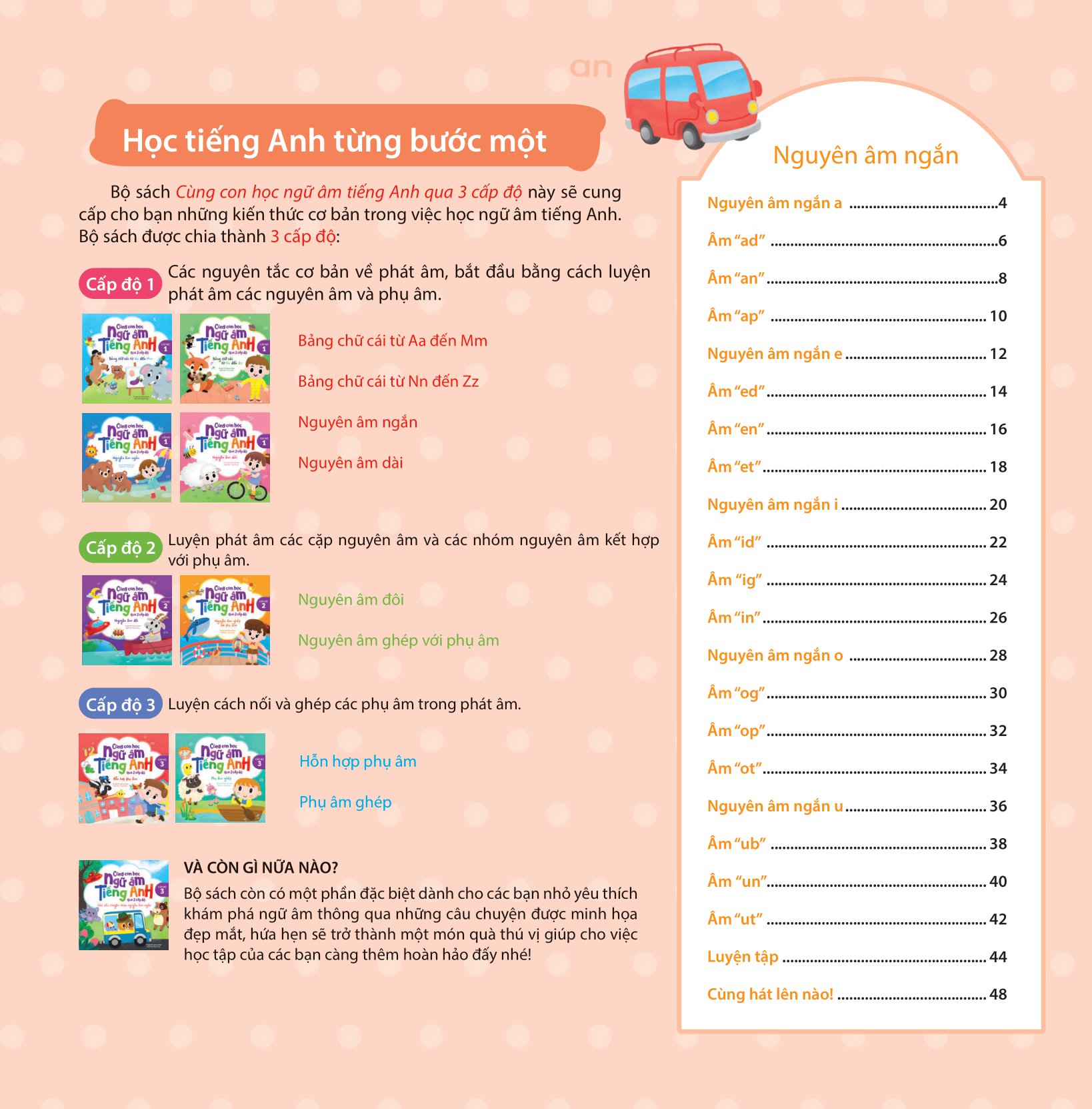 cùng con học ngữ âm tiếng anh qua 3 cấp độ - nguyên âm ngắn