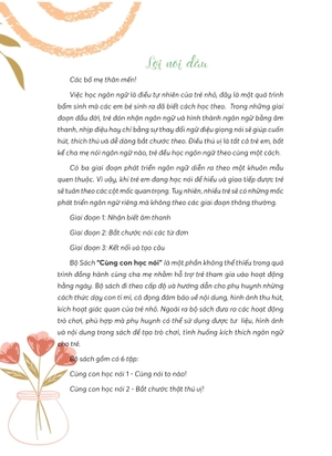 cùng con học nói 1 - cùng nói to nào