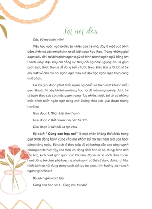 cùng con học nói 5 - nắng mưa của trời, hoa lá của đất!