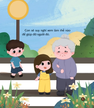 cùng con nuôi dưỡng cảm xúc tích cực - con biết quan tâm đến người khác