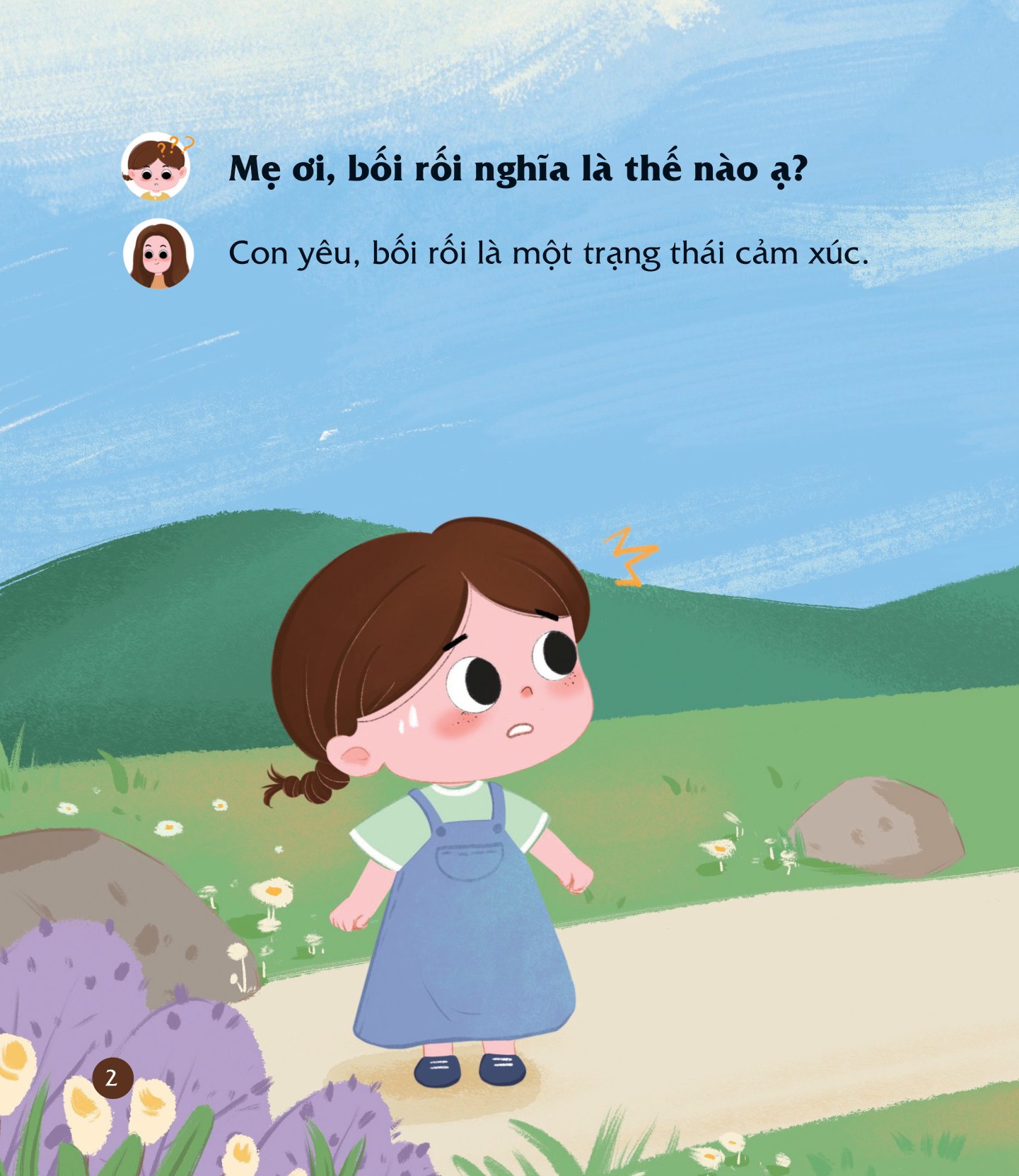 cùng con nuôi dưỡng cảm xúc tích cực - con không bối rối