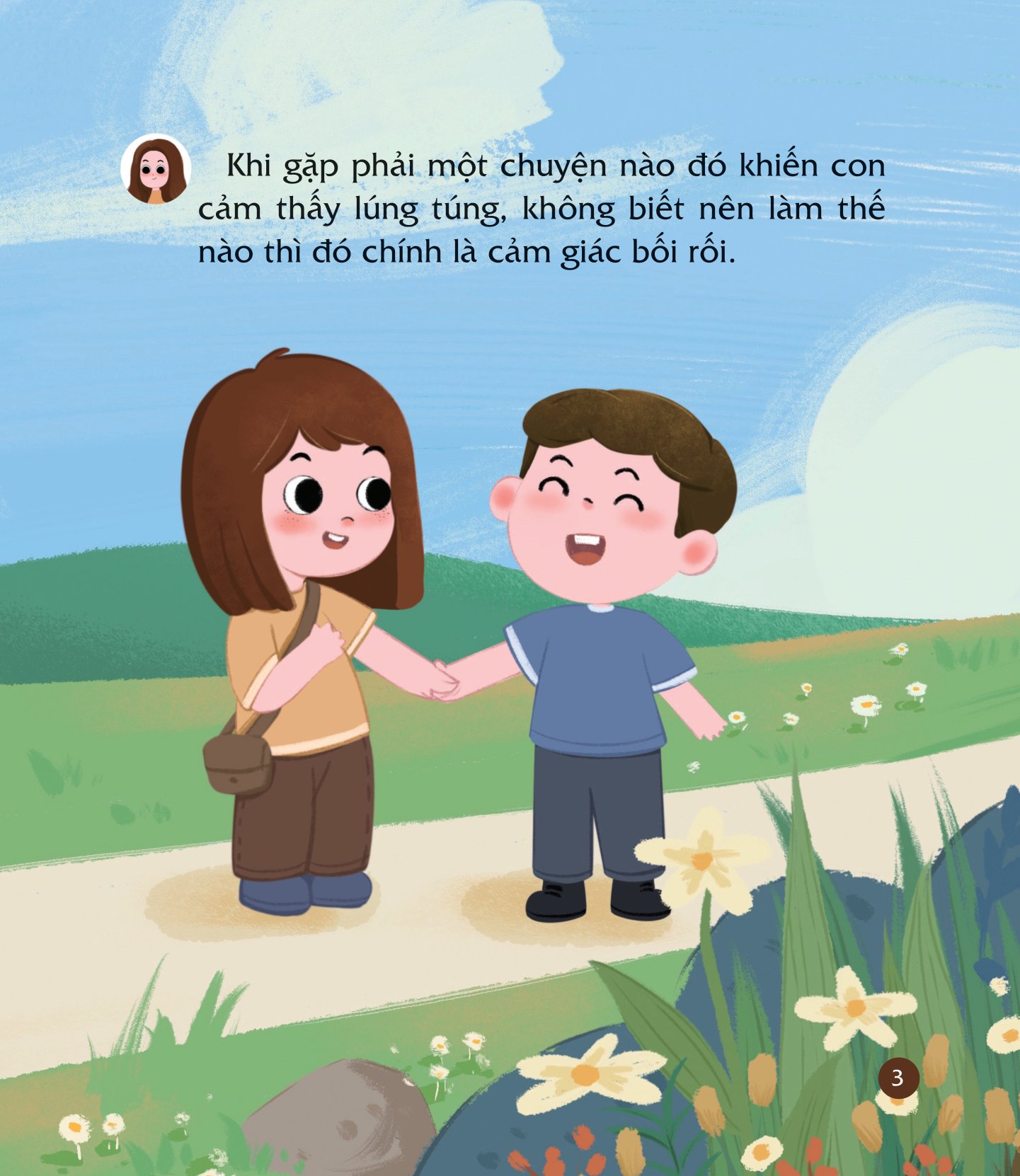 cùng con nuôi dưỡng cảm xúc tích cực - con không bối rối