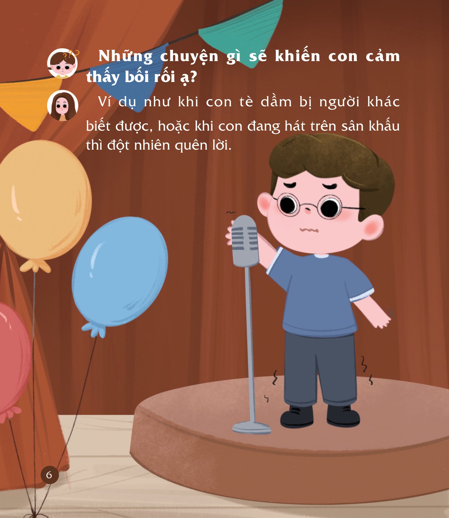 cùng con nuôi dưỡng cảm xúc tích cực - con không bối rối