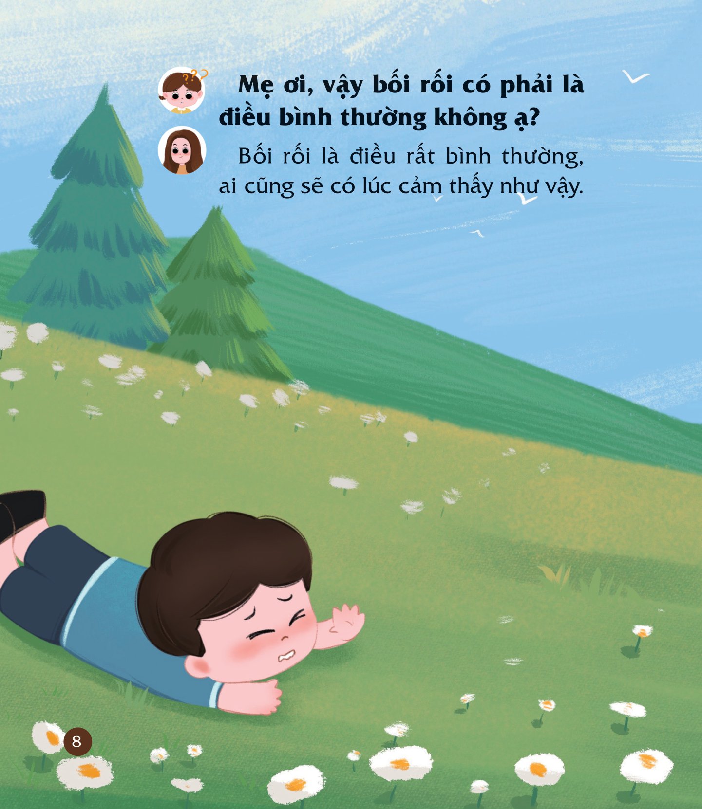 cùng con nuôi dưỡng cảm xúc tích cực - con không bối rối