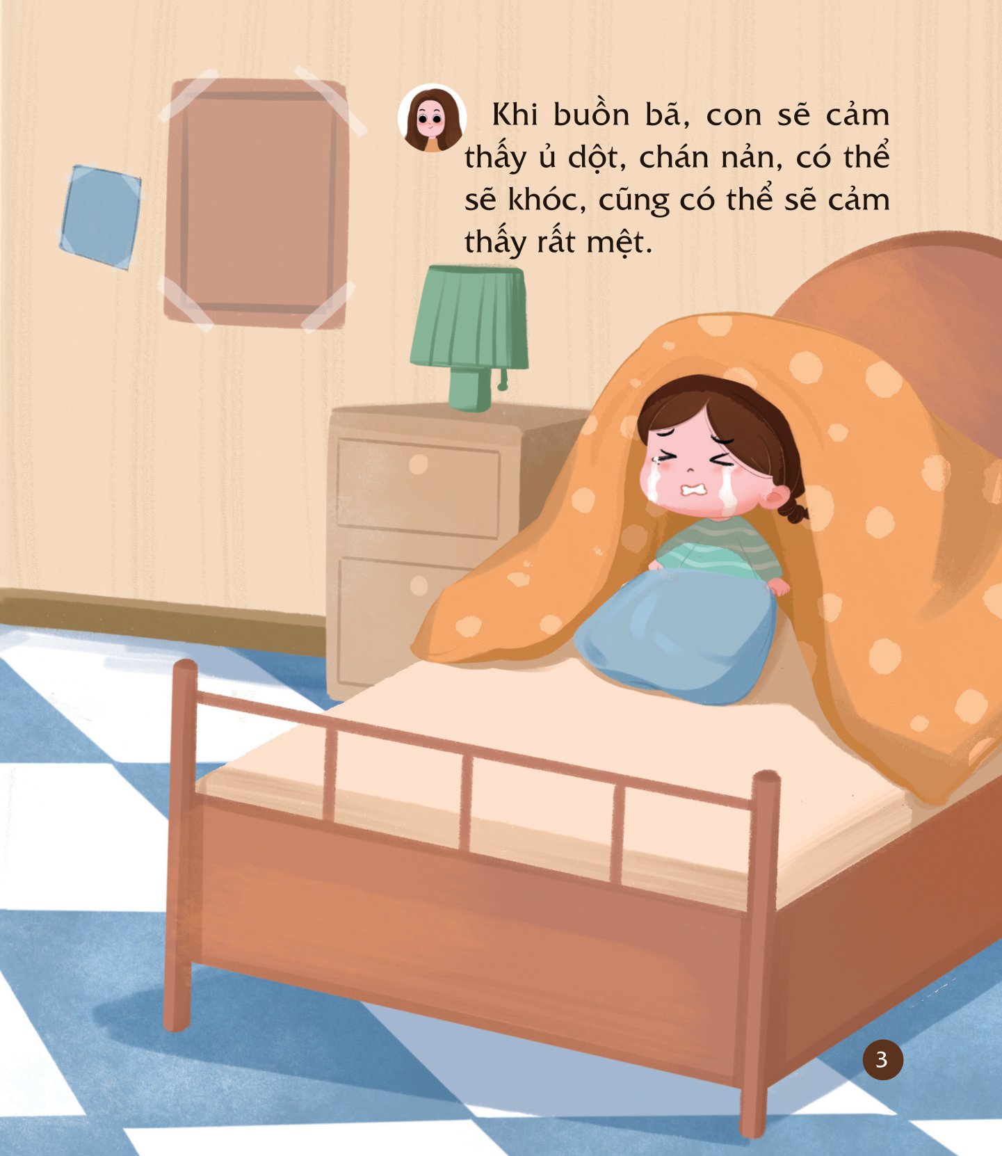 cùng con nuôi dưỡng cảm xúc tích cực - con không buồn bã