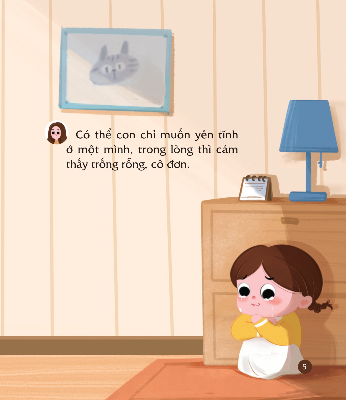 cùng con nuôi dưỡng cảm xúc tích cực - con không buồn bã