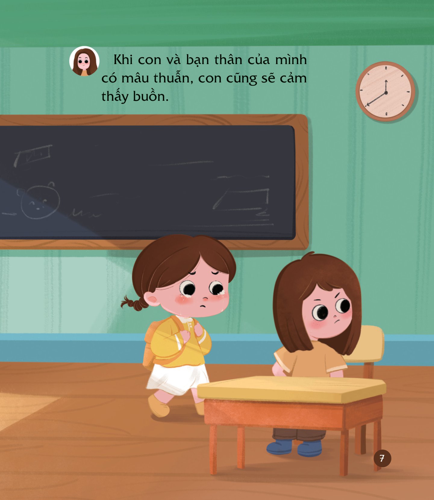 cùng con nuôi dưỡng cảm xúc tích cực - con không buồn bã