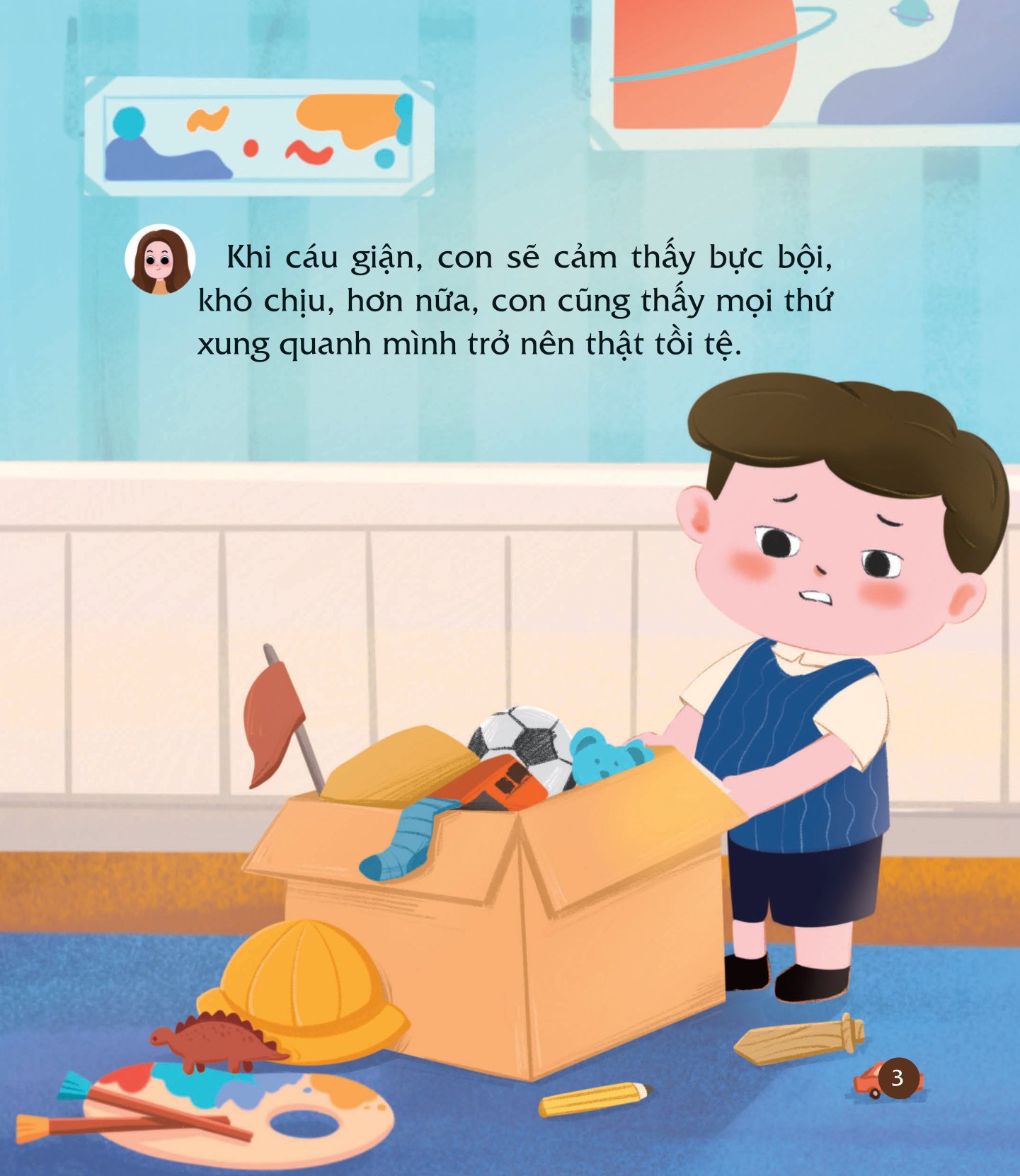 cùng con nuôi dưỡng cảm xúc tích cực - con không cáu giận