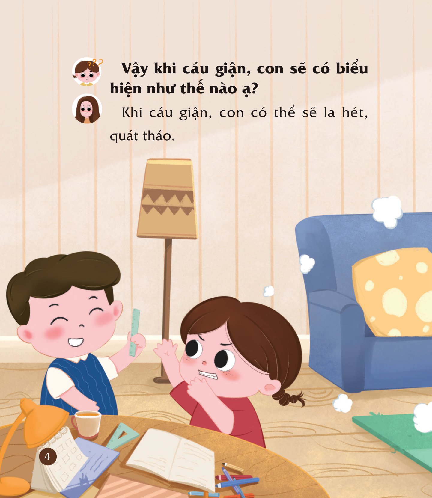 cùng con nuôi dưỡng cảm xúc tích cực - con không cáu giận