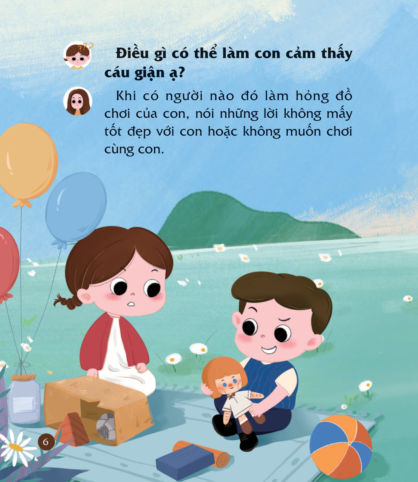 cùng con nuôi dưỡng cảm xúc tích cực - con không cáu giận