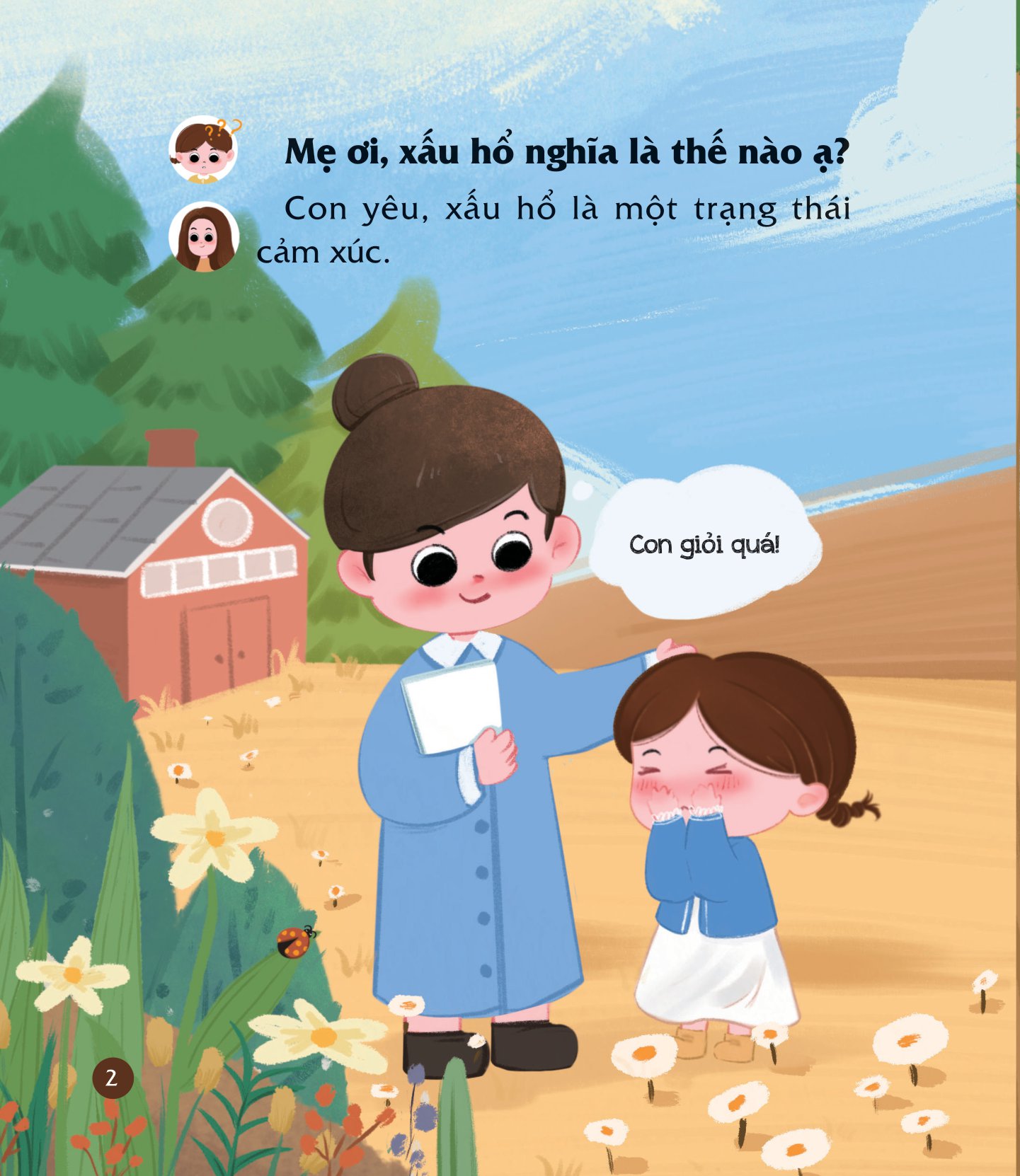 cùng con nuôi dưỡng cảm xúc tích cực - con không xấu hổ