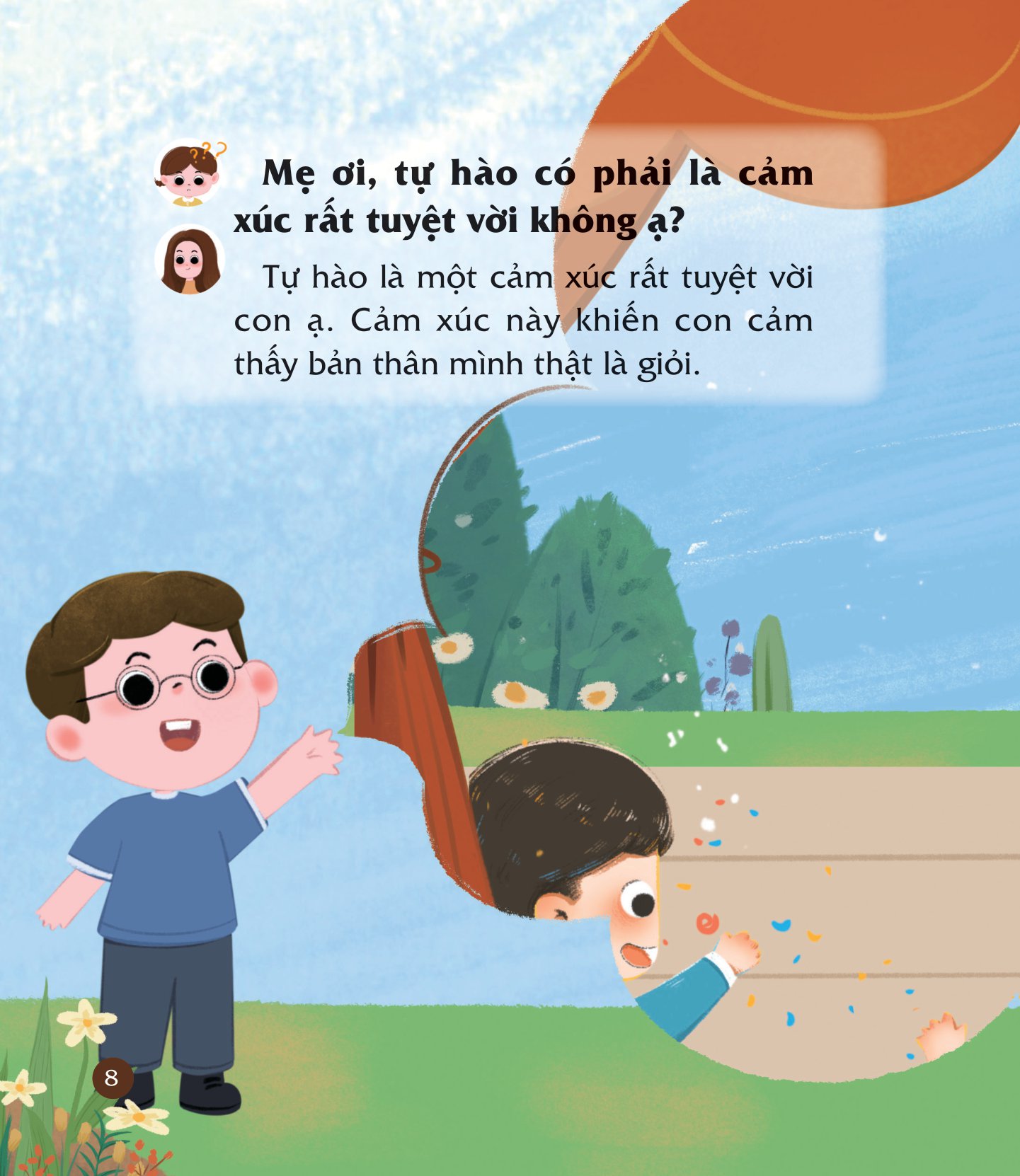 cùng con nuôi dưỡng cảm xúc tích cực - con rất tự hào