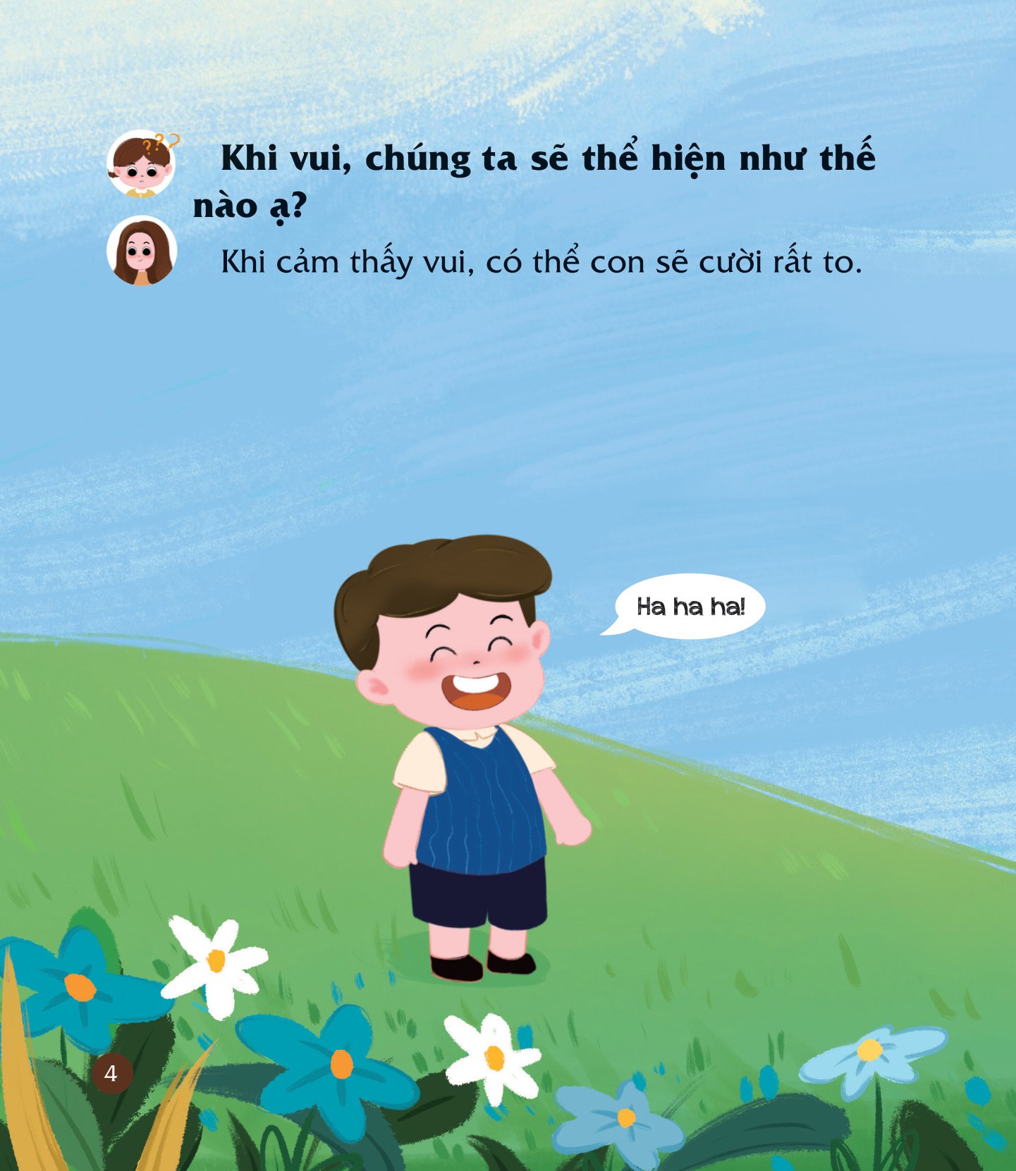 cùng con nuôi dưỡng cảm xúc tích cực - con vui vẻ