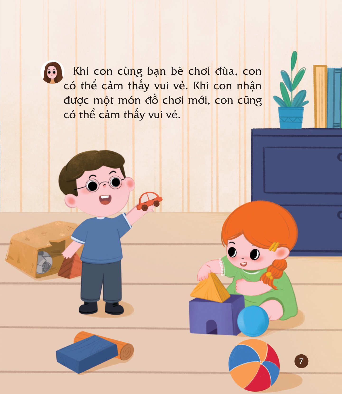 cùng con nuôi dưỡng cảm xúc tích cực - con vui vẻ